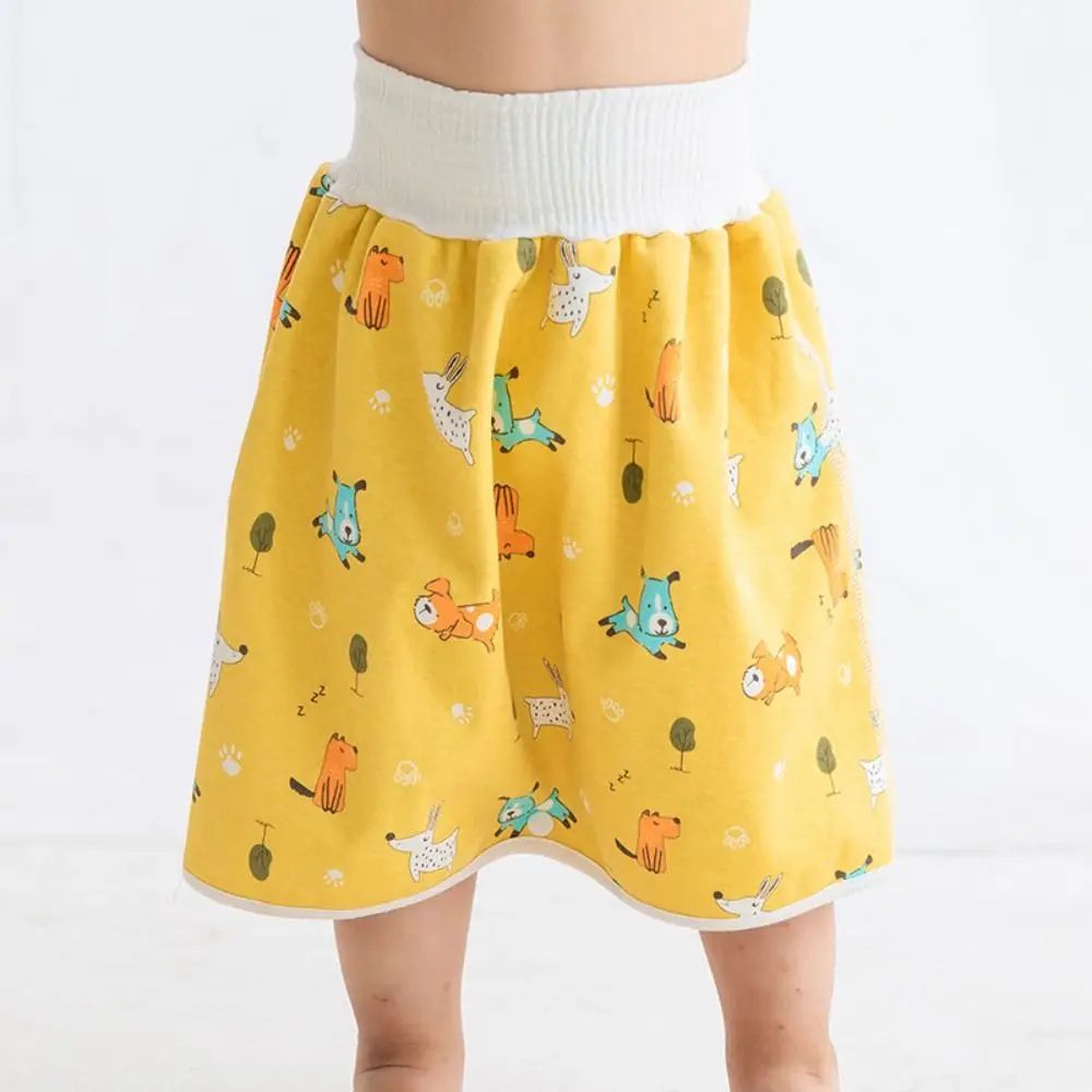 Baby Waterproof Diaper Pants Skirt for Potty Training Baby Comfy Diaper Short for Boys and Girls Sleeping Bedclothes