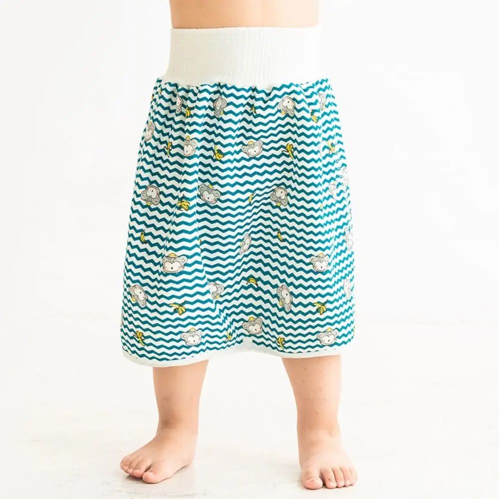 Baby Waterproof Diaper Pants Skirt for Potty Training Baby Comfy Diaper Short for Boys and Girls Sleeping Bedclothes