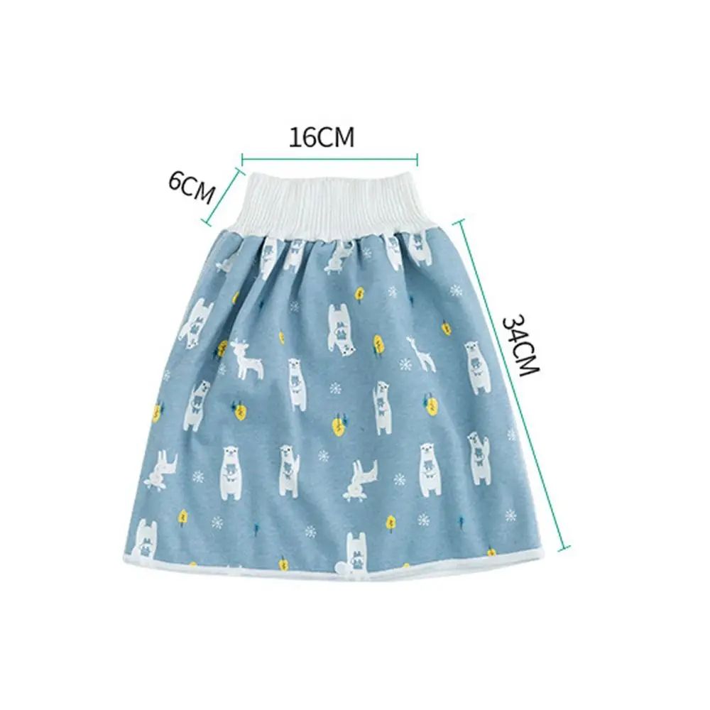Baby Waterproof Diaper Pants Skirt for Potty Training Baby Comfy Diaper Short for Boys and Girls Sleeping Bedclothes