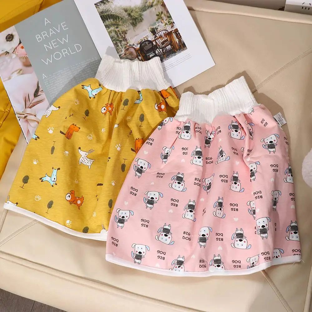 Baby Waterproof Diaper Pants Skirt for Potty Training Baby Comfy Diaper Short for Boys and Girls Sleeping Bedclothes