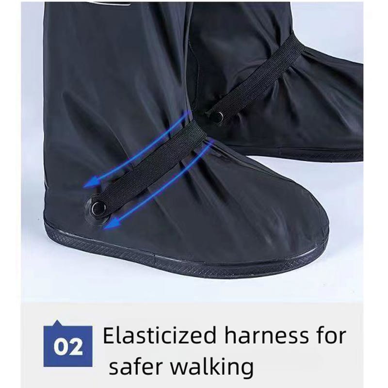 Waterproof Rain Boot Shoe Covers Unisex Reusable Non-Slip Boot Shoe Covers Sizes S, M, L, XL, XXL, XXXL