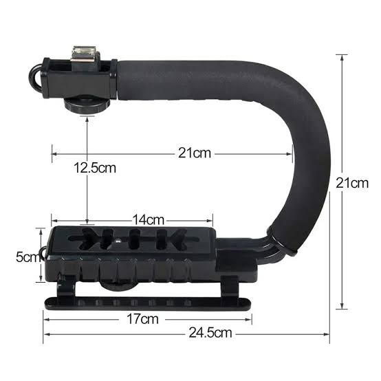 U-shaped Video making Bracket Handheld Video Making Stabilizer Kit Photography Video Rig Film Making Vlogging Recording Bracket Stabilizer For Phones & Camera AY-49U