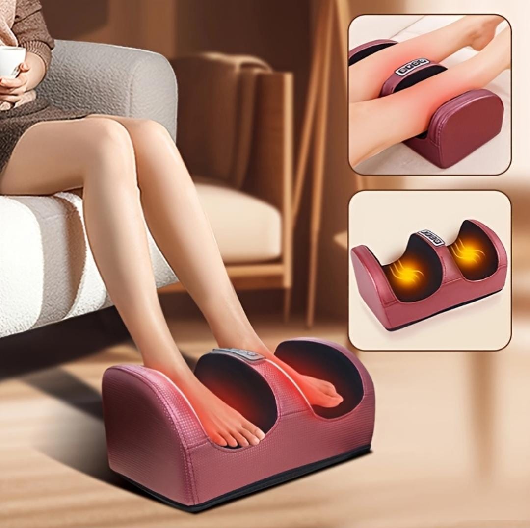 Electric Foot Massager Roller Feet Massage Infrared Heating Electric Kneading Foot Massager Machine Electric Deep Kneading Spa Feet Massager