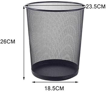 *9L metallic mesh dust bin now available in black colour