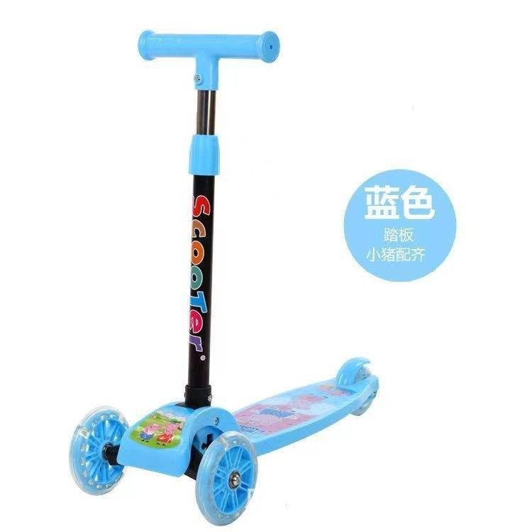 Mini kids Kick Scooter with LED Wheels Adjustable Height Foldable Outdoor Toys Push Kids Scooter