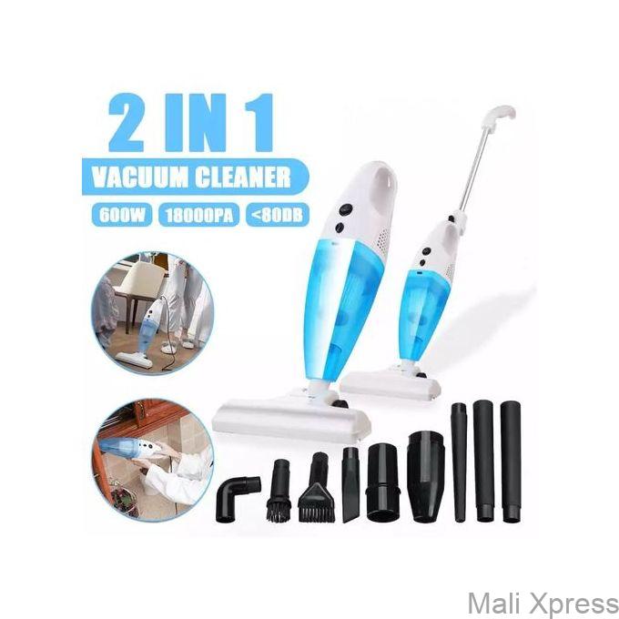 2-in-1 Corded Handheld Vacuum Cleaner – 400W Powerful Suction, Low Noise, Reusable Filter, Wall-Mounted Design for Home & Car Cleaning