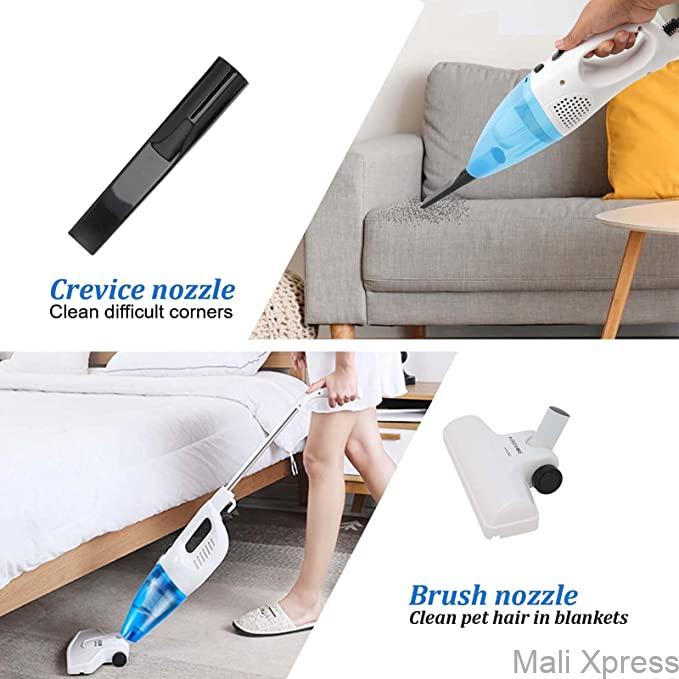 2-in-1 Corded Handheld Vacuum Cleaner – 400W Powerful Suction, Low Noise, Reusable Filter, Wall-Mounted Design for Home & Car Cleaning