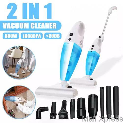 2-in-1 Corded Handheld Vacuum Cleaner – 400W Powerful Suction, Low Noise, Reusable Filter, Wall-Mounted Design for Home & Car Cleaning