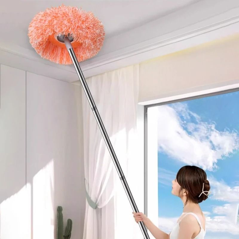 Multi Functional Household Dust Mop Ceiling Dust Remover Floor Scrubber Window Cleaner Car Cleaning Tool Dry And Wet Dual-use