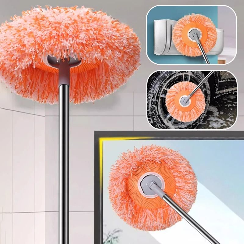 Multi Functional Household Dust Mop Ceiling Dust Remover Floor Scrubber Window Cleaner Car Cleaning Tool Dry And Wet Dual-use