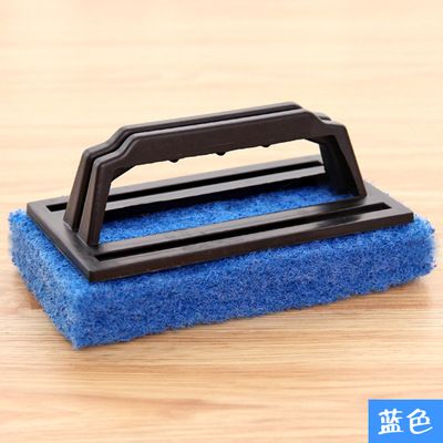 Household Tile & Kitchen Cleaning Brush – Multi-Functional Sponge with Handle for Bathtub, Stove, and Surface Scrubbing
