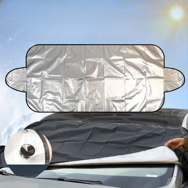 Car Winter Sunshade Dust Cover Shield Universal Vehicle Protection UV Snow Rain Dustproof Durable Car Cover for Windshield and Windows Outdoor Indoor Use, Car Winter Sunshade Dust Cover Shield Univers
