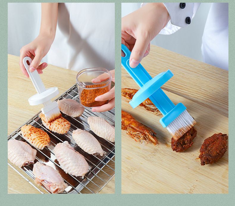 Silicone Baking Oil Brush High Temperature Resistant Portable Barbecue Pancake Cooking Brushdesigned to handle high temperatures safely. Ideal for applying oil