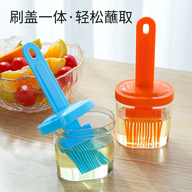 Silicone Baking Oil Brush High Temperature Resistant Portable Barbecue Pancake Cooking Brushdesigned to handle high temperatures safely. Ideal for applying oil