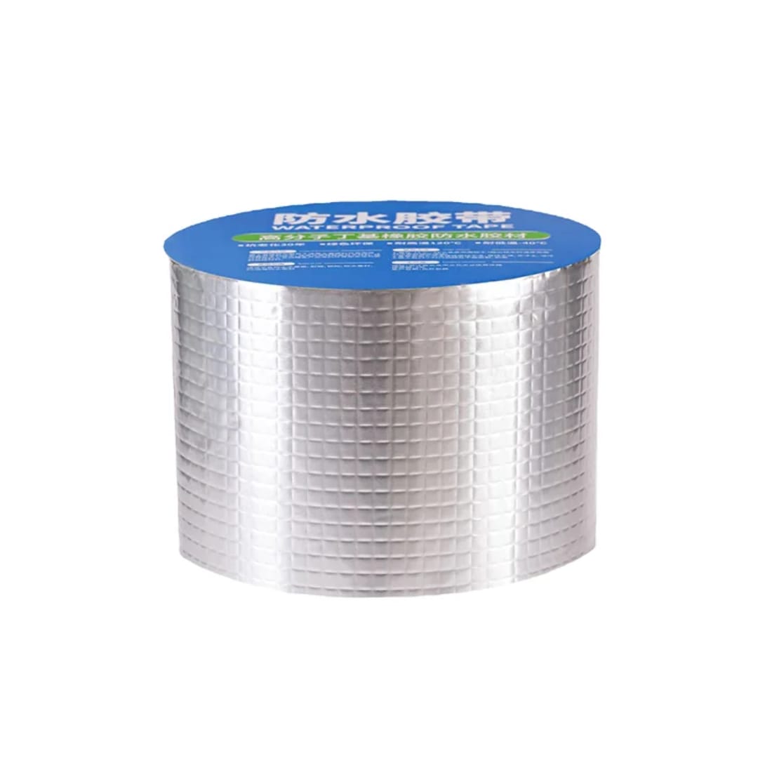 Waterproof Aluminum Foil Butyl Tape: Coiled Self-Adhesive Sealing Roof Leak Repair Color Steel Bungalow Cracks Sizes 5×500 10×500 20×500 Durable Weatherproof Fix.