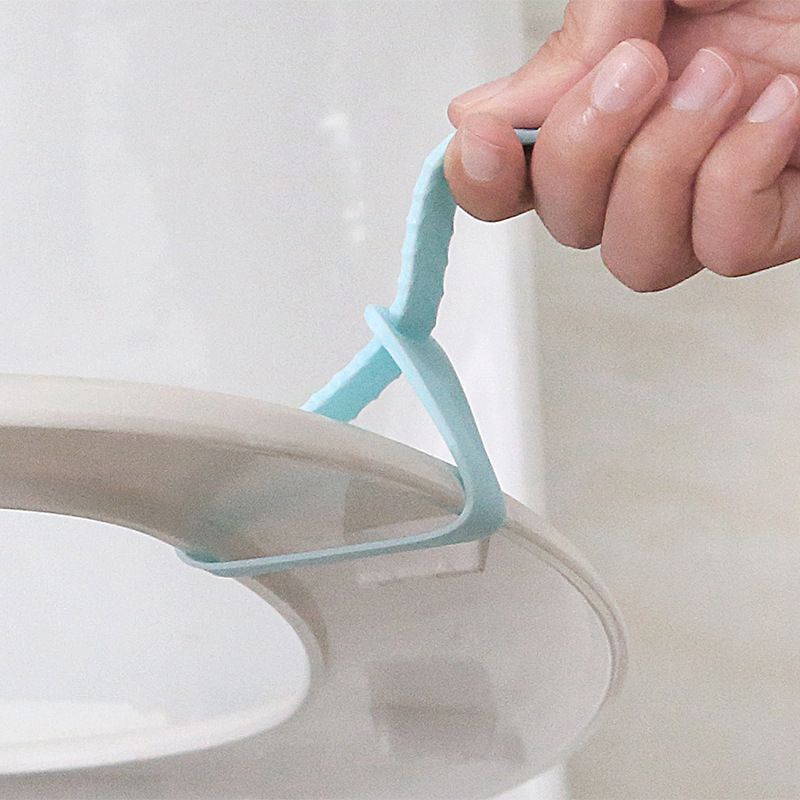 ON OFFER  2pcs Silicone Toilet Lift Cover Anti-Dirty: Sanitary Handle Flip Ring Blue Pink 2pcs Hygienic Bathroom Accessories Touchless Lid Lifter Easy-Clean Toilet Seat Essential Gift.
