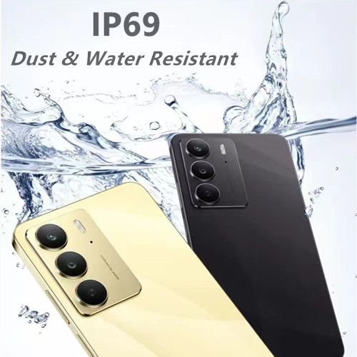 New Arrival Realme C75 256GB+8GB 6.72'' 90Hz IP69 Dust Water Resistant 45W 6000mAh 50MP Camera Mediatek Helio G92 Max (12 nm) Android 14 Type-C Dual Sim Smart Phones Side Fingerprint Unlock phone