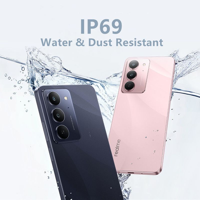 New Arrival Realme C75x 256GB +16(8+8)GB IP69 Dust Water Resistant 6.72'' 120Hz 45W 5600mAh 50MP Camera Mediatek Helio G81 Ultra (12nm) Android 15 Type-C Dual Sim Smart Phones Side Fingerprint phone
