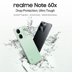 [Black Friday Sale] Realme Note 60x 3GB RAM + 64GB ROM 90Hz  5MP AI Cam 5000mAh 7.84mm Thickness Android 14 Type-C dual-SIM smartphones