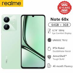 [Black Friday Sale] Realme Note 60x 3GB RAM + 64GB ROM 90Hz  5MP AI Cam 5000mAh 7.84mm Thickness Android 14 Type-C dual-SIM smartphones