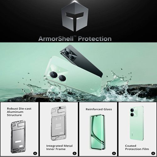 [48-month Fluency] New Arrival Realme Note 60x 3GB RAM + 64GB ROM 90Hz  5MP AI Cam 5000mAh 7.84mm Thickness Android 14 Type-C dual-SIM smartphones