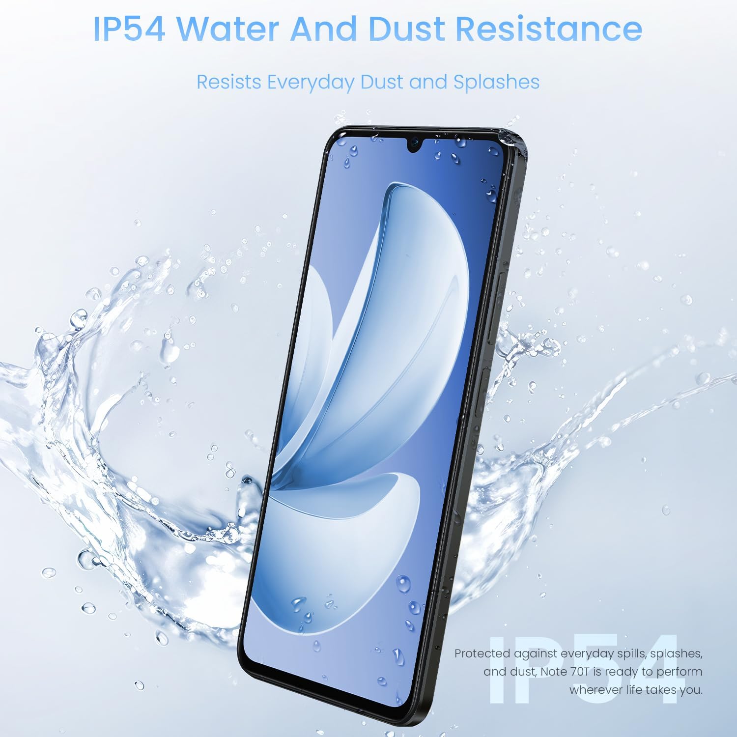 [Brand Day Only] New Arrival Realme Note 70 128GB+4GB 6.74'' 90Hz  6300mAh Massive Battery 7.94mm Ultra Slim 13MP AI Cam IP54 Waterproof Android 15 Type-C 4G Dual-SIM Smart Phones