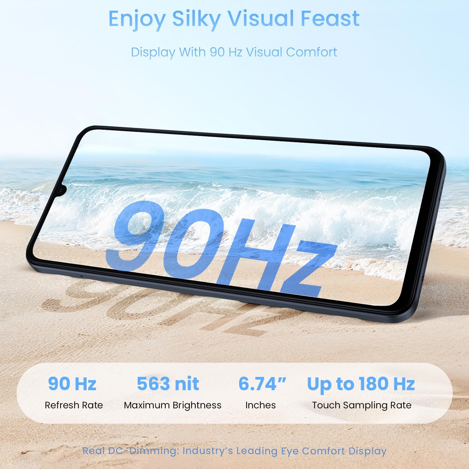 [Brand Day Only] New Arrival Realme Note 70 128GB+4GB 6.74'' 90Hz  6300mAh Massive Battery 7.94mm Ultra Slim 13MP AI Cam IP54 Waterproof Android 15 Type-C 4G Dual-SIM Smart Phones