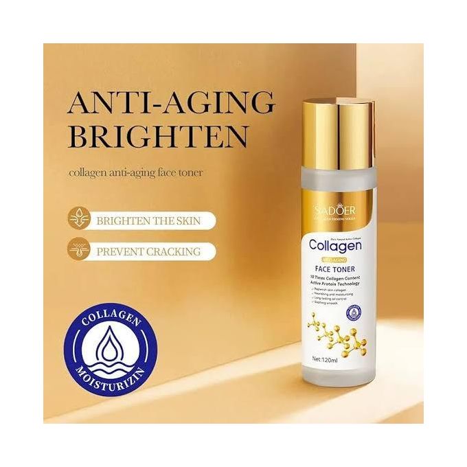 Sadoer Collagen Anti Aging Face Toner, Long Lasting Oil Control, Nourishing and Moisturizing, Like Vitamin C, Soothing and smoothening Collagen Toner, Improves Skin Dryness and Dehydration