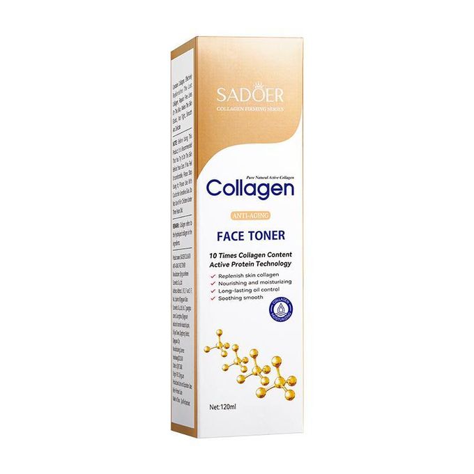 Sadoer Collagen Anti Aging Face Toner, Long Lasting Oil Control, Nourishing and Moisturizing, Like Vitamin C, Soothing and smoothening Collagen Toner, Improves Skin Dryness and Dehydration
