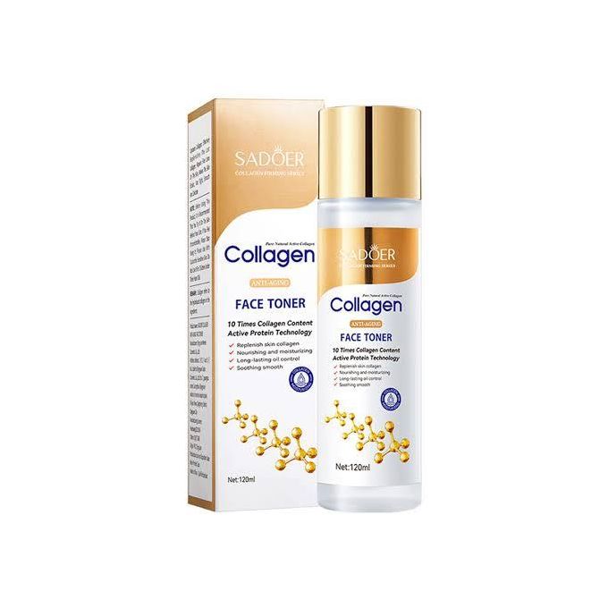 Sadoer Collagen Anti Aging Face Toner, Long Lasting Oil Control, Nourishing and Moisturizing, Like Vitamin C, Soothing and smoothening Collagen Toner, Improves Skin Dryness and Dehydration