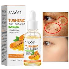 5 in 1 Sadoer Turmeric Set, Tumeric Cleanser + Face Serum +Face Toner + Face Cream + Tumeric Soap, with unparelled Vitamin C capabilities, Helps in Preven Acne, Sooth, Hydrate, Lighjten Acne Marks