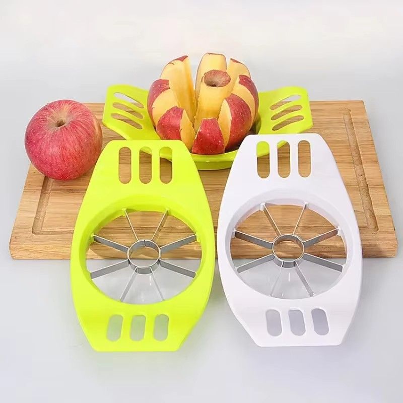 Kitchen Gadgets Plastic Apple Cutter Stainless Steel Slicer Fruit Divider Household Fruit Cutter Corer Apple Cutter