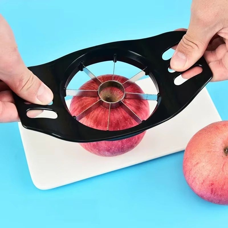 Kitchen Gadgets Plastic Apple Cutter Stainless Steel Slicer Fruit Divider Household Fruit Cutter Corer Apple Cutter