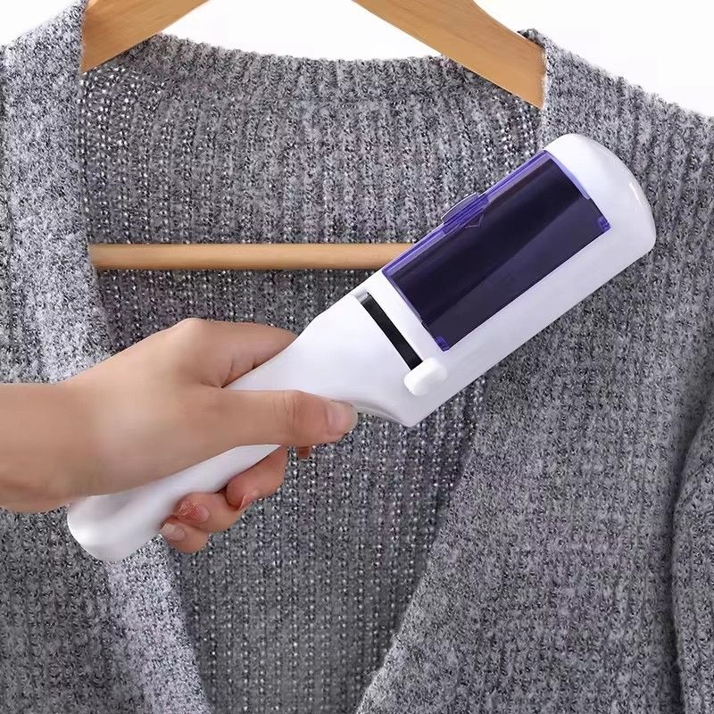 Cylindrical Dry Cleaner, Miniature Electrostatic Dry Cleaner, Clothes Dust Removal Brush, Sticky Brush, Clothes Suction Brush