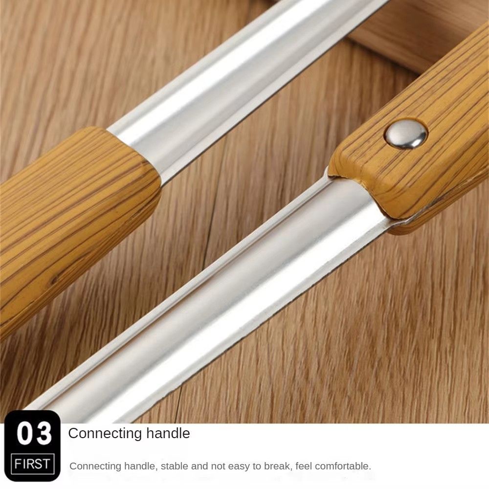 High Quality Heat-Proof Handle Stainless Steel Cooking Utensils Wood Grain Handle Frying Spoon Spatula Colander Cooking Tools