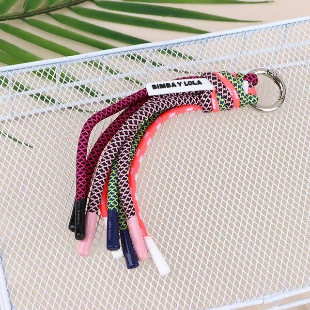 New High-quality Hardware Anti-theft Keychain Fashion Bag Accessories Luxury Brand Tassel Female Bag Decoration