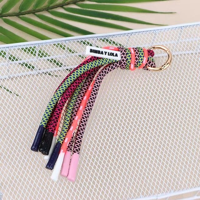 New High-quality Hardware Anti-theft Keychain Fashion Bag Accessories Luxury Brand Tassel Female Bag Decoration