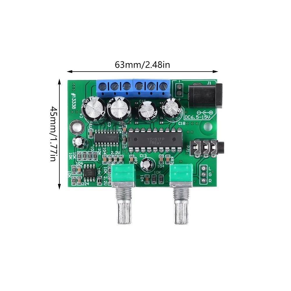 TDA1517P 2.1 Super Bass Mini Micro 3 CH Power Amplifier Board 6W+6W+25W HIFI Class D Digital Power Amplifier Module