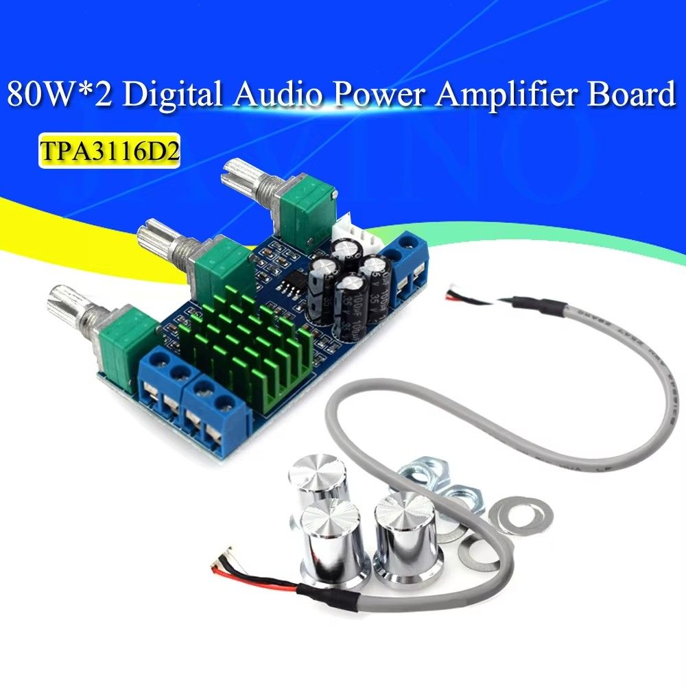 XH-M567 TPA3116D2 Dual-channel Stereo High Power Digital Audio Power Amplifier Board Audio Power Amplifier Board 80W