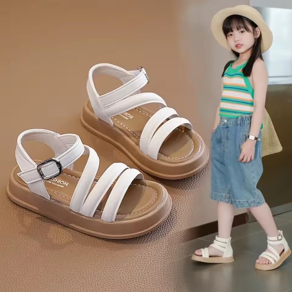 Baby Girls Sandals Summer Casual Children Sandals Girls Flat Shoes Fashion Casual Non Slip Kids Beach Shoes sandalias de mujer