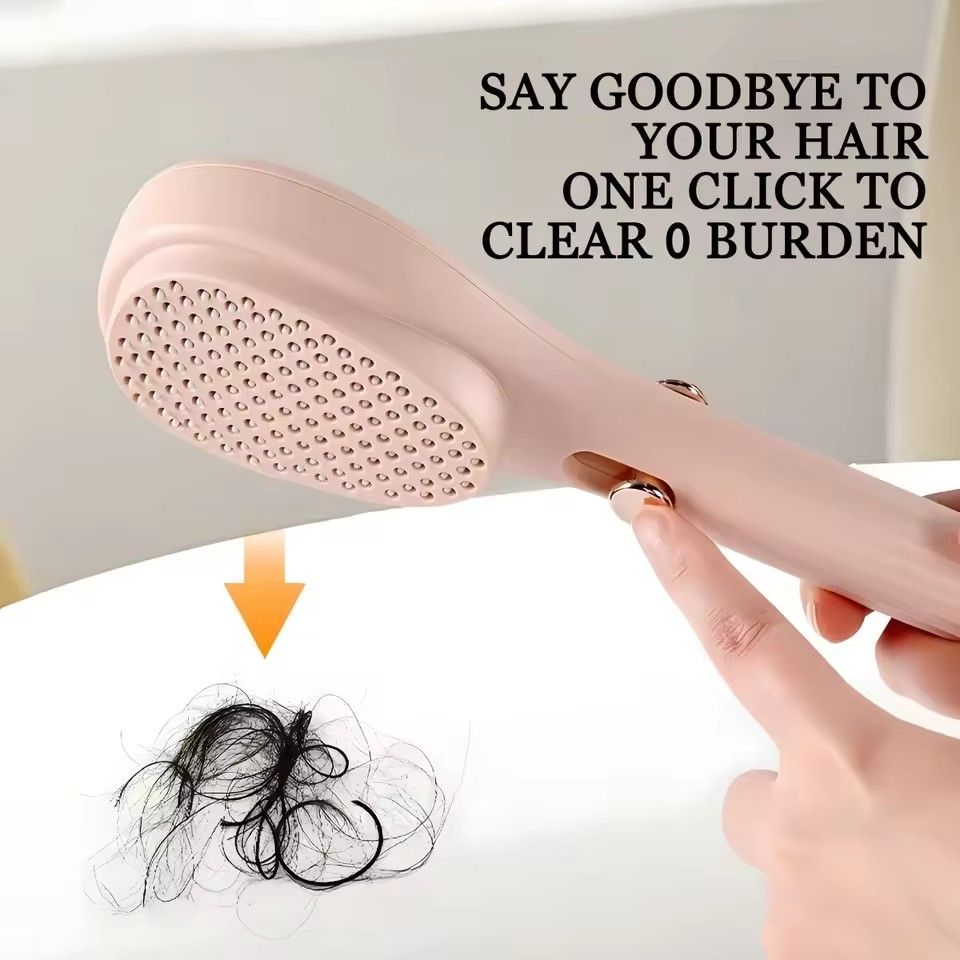 Portable Telescopic Comb White Pink Blue Scalp Massage Brush Self-Cleaning Hair Comb Women Salon Styling Tool Compact Magic Comb