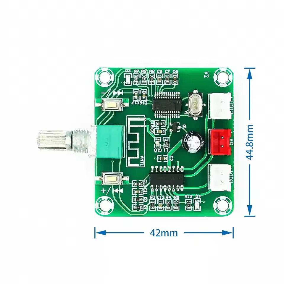 XH-A158 ultra clear Bluetooth 5.0 power amplifier board pam8403 small power DIY wireless speaker amplifier board 5W*2