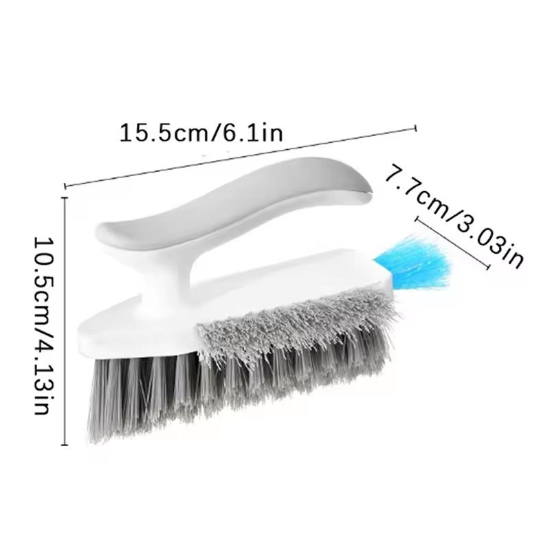 4 In 1 V-Shape Scrubber Brush Kitchen Bathroom Tile Floor Gap Cleaning Brush Window Groove Wall Corner Toilet Brushes Tools