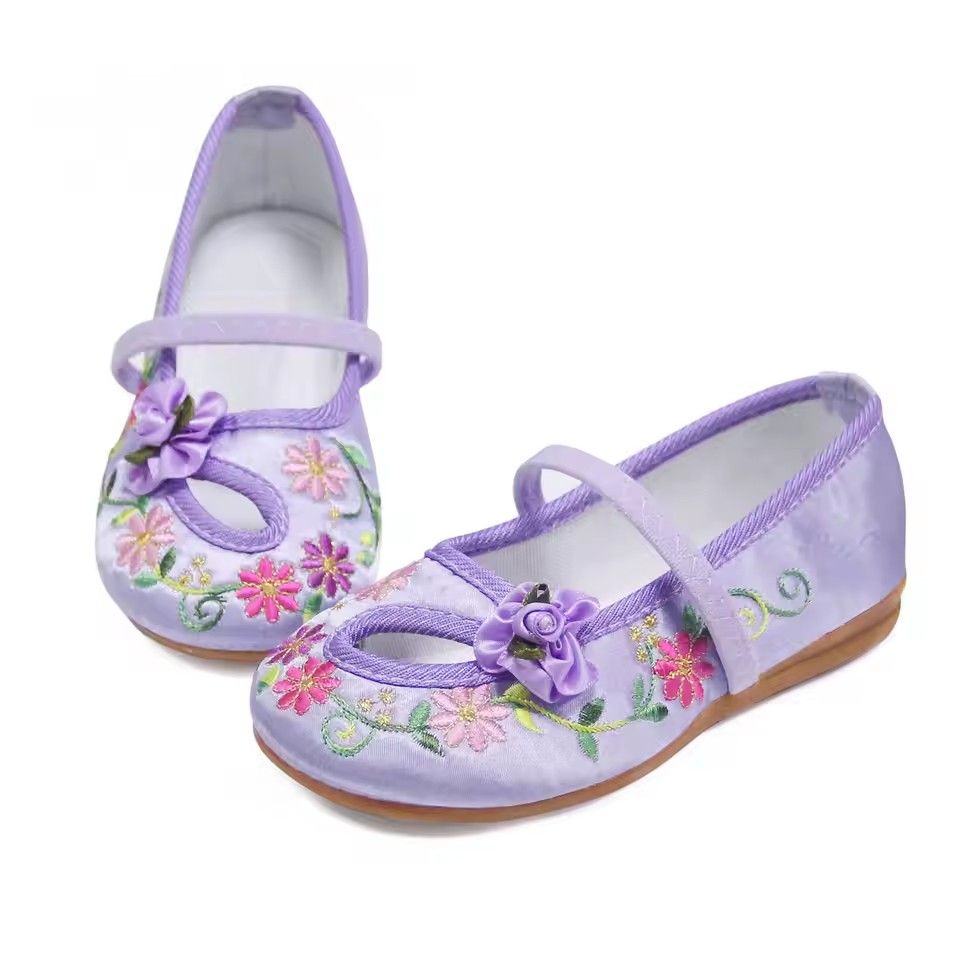 Encanto Mirabel Shoes For Children Girls Halloween Cosplay Costume Dress Up Kids Mary Jane Ballerina Flats Casual Shoes 4-12Yrs
