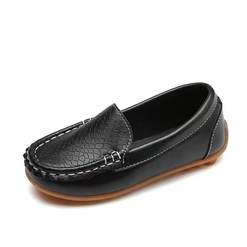 Kids Shoes Candy Colors Unisex Boys Girls Soft Loafers Slip-on PU Leather Shoes For Children Size 21-38 Moccasin Hot