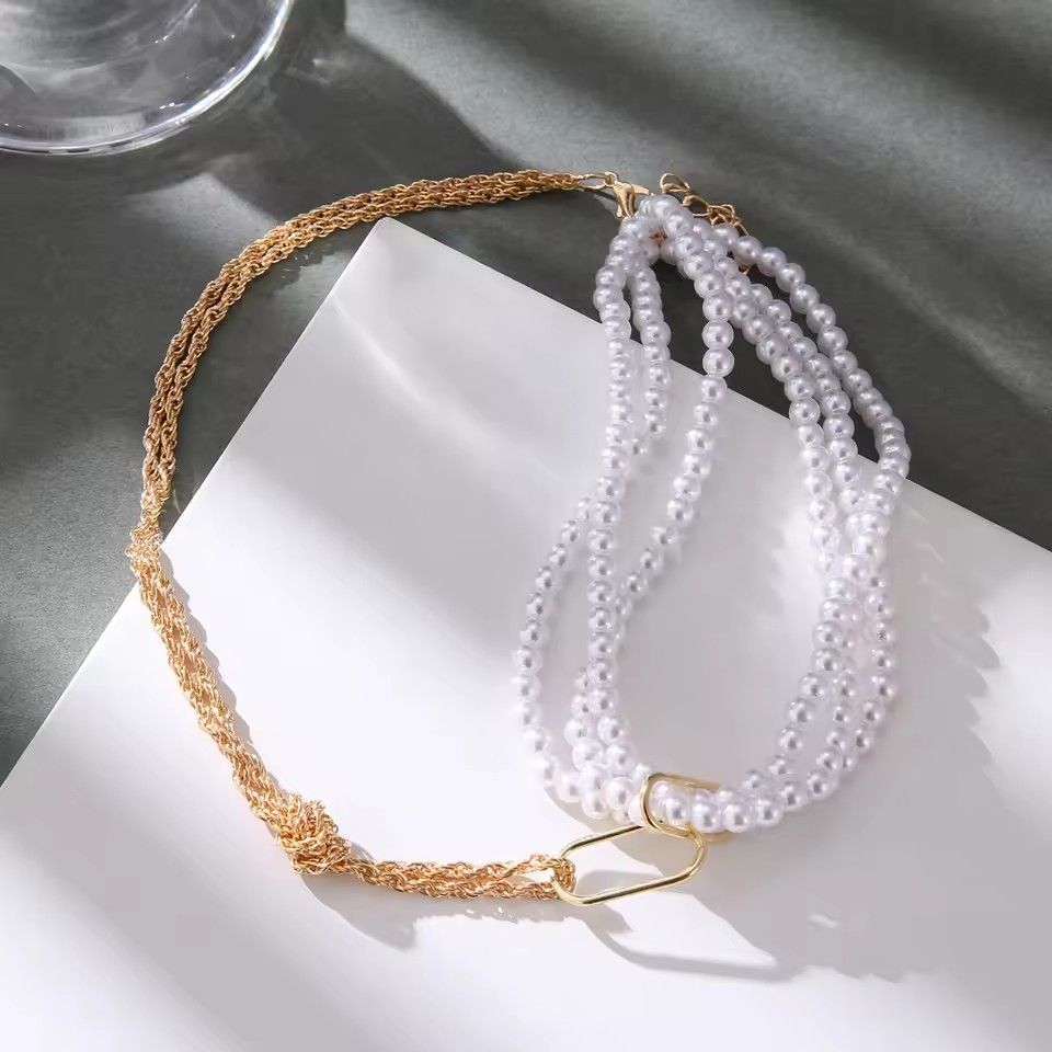 Vienkim Elegant White Imitation Pearl Choker Necklace Round Pearl Wedding Necklace for Women Charm Fashion Jewelry 2025