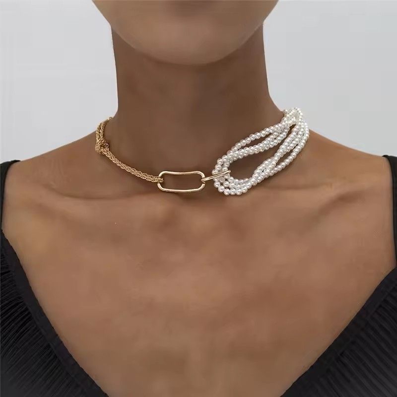 Vienkim Elegant White Imitation Pearl Choker Necklace Round Pearl Wedding Necklace for Women Charm Fashion Jewelry 2025