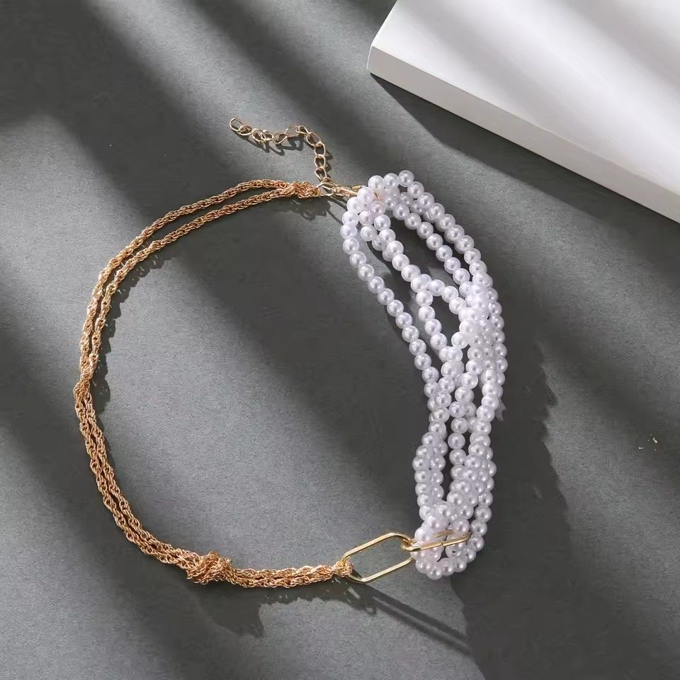 Vienkim Elegant White Imitation Pearl Choker Necklace Round Pearl Wedding Necklace for Women Charm Fashion Jewelry 2025