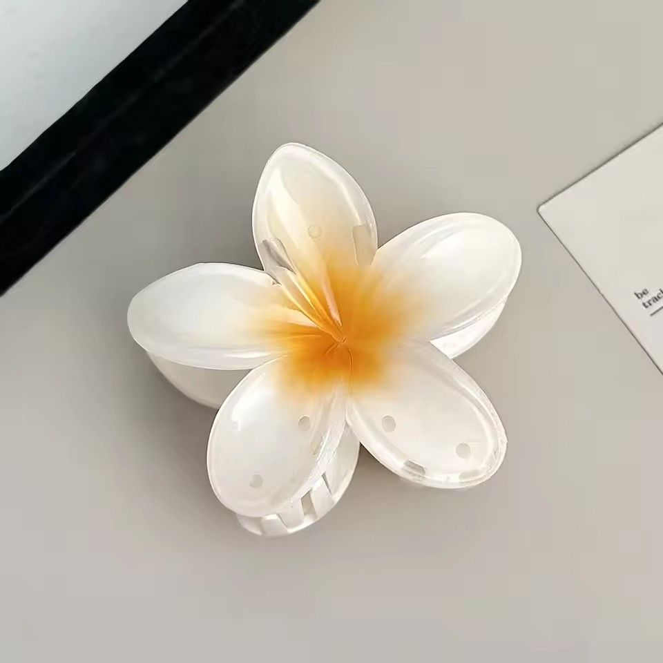 2024 New Vacation Egg Flower Hair Clips Hawaii Beach Claws Bohemian Hairpin for Girls