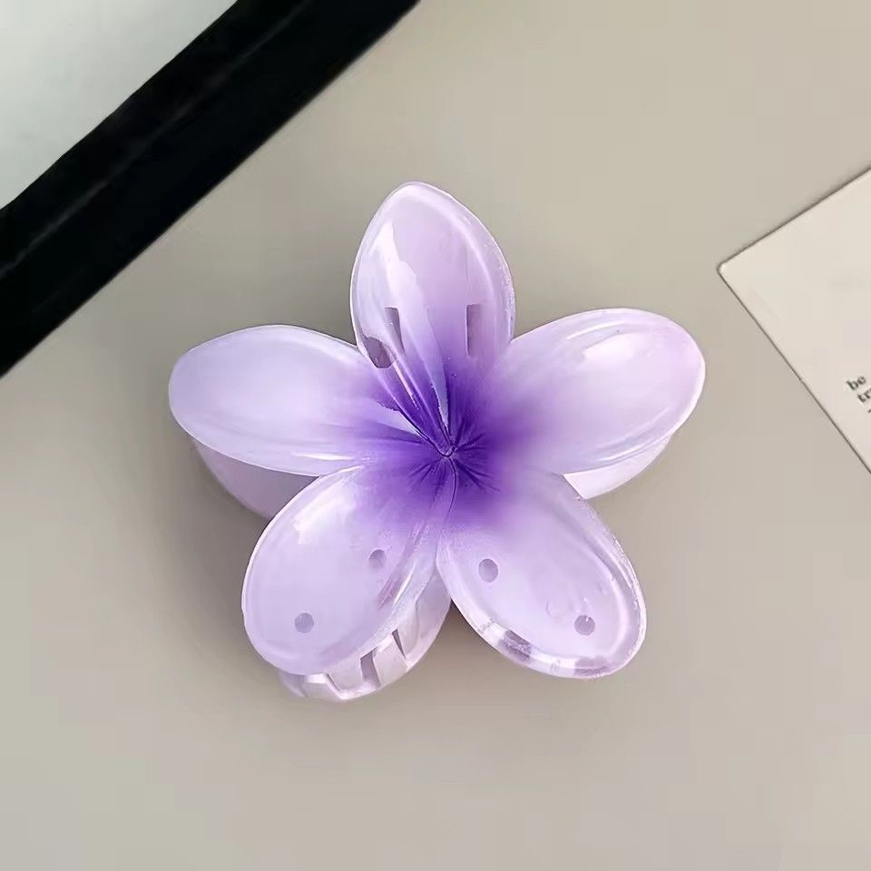 2024 New Vacation Egg Flower Hair Clips Hawaii Beach Claws Bohemian Hairpin for Girls